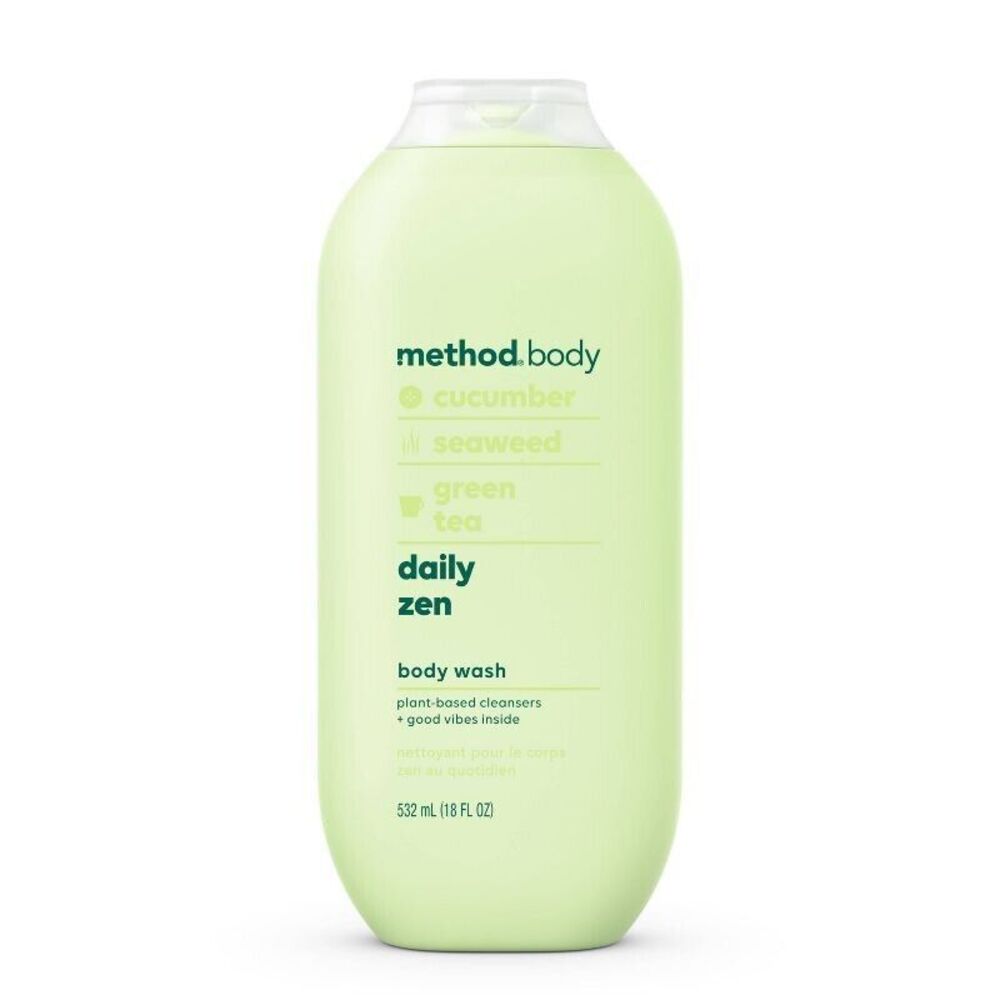 METHOD Body Wash Deep Detox Cucumber Seaweed Green Tea 18Fl OZ